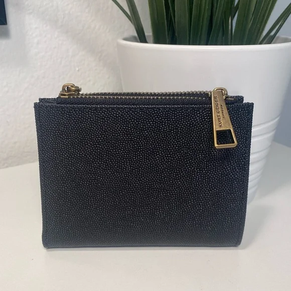 NIB Kurt Geiger Caviar Embossed Leather Mini Wallet - Picture 5 of 14